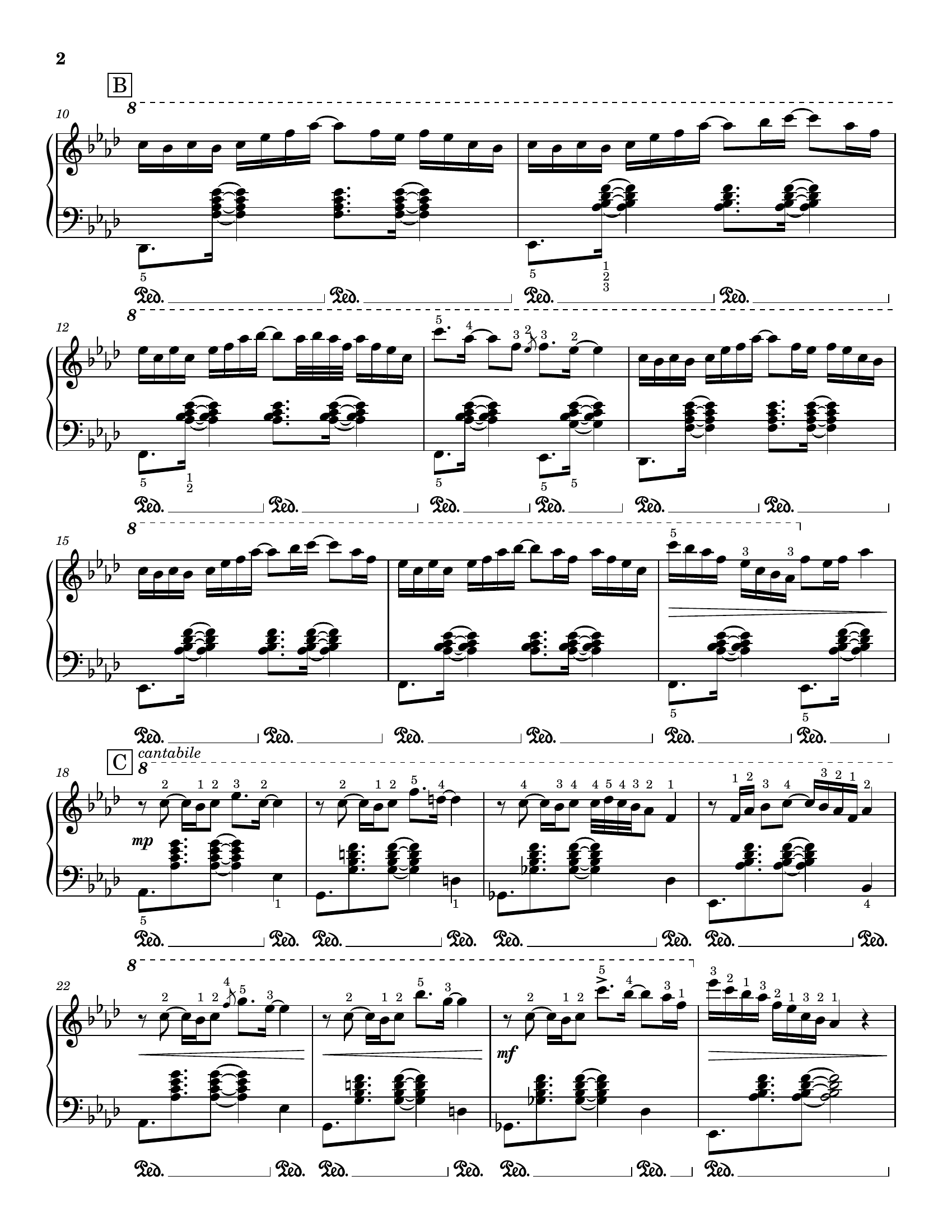 Hummingbird, score page 2 of 5