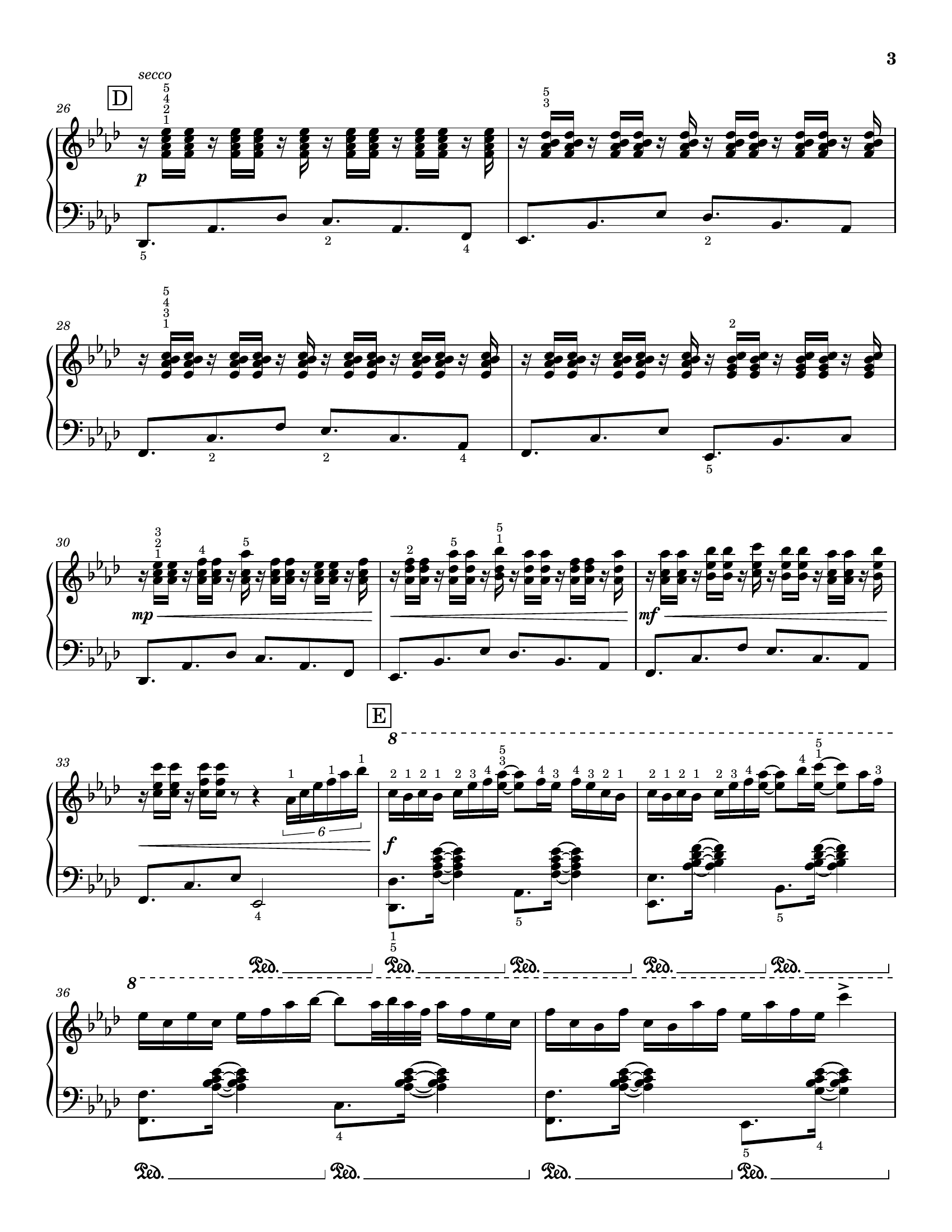 Hummingbird, score page 3 of 5