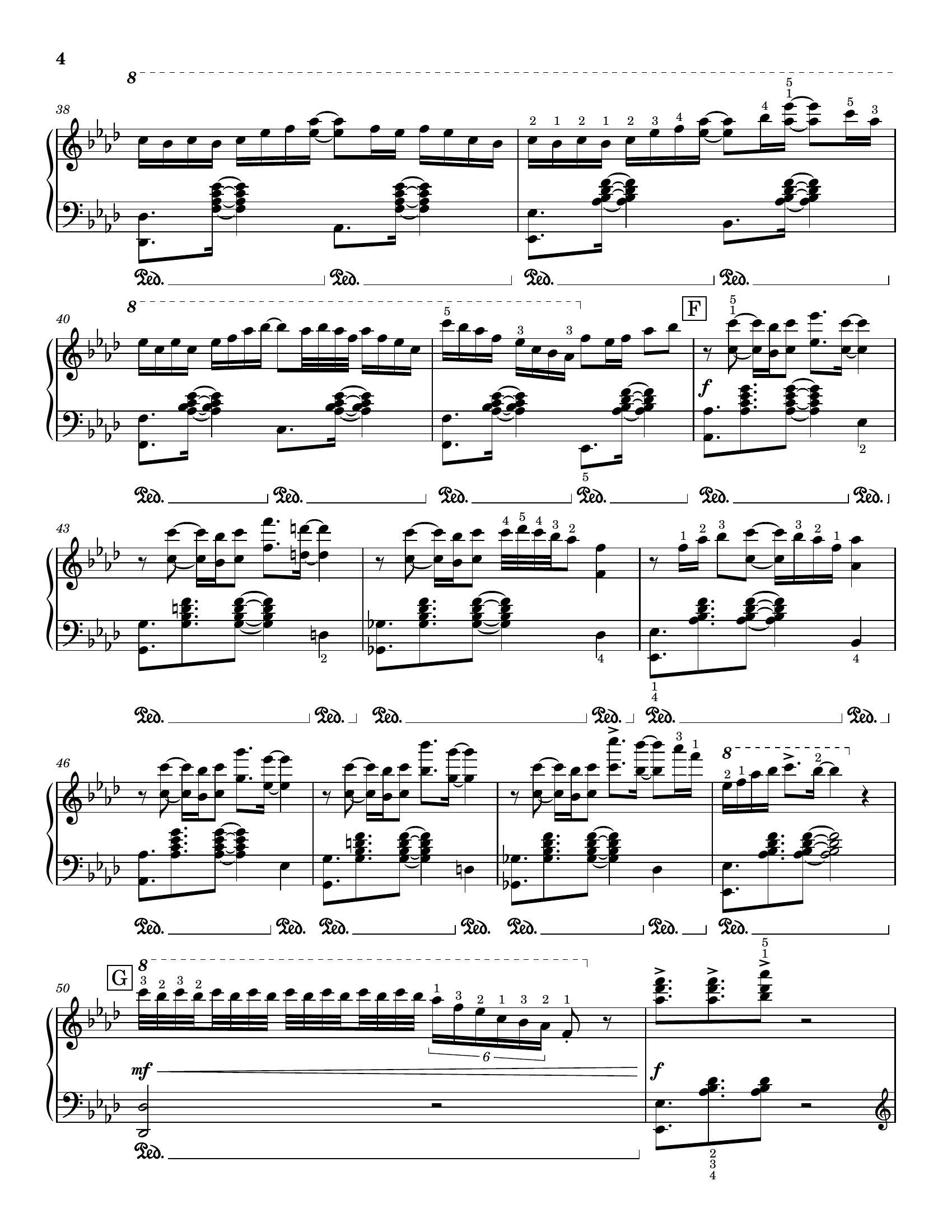 Hummingbird, score page 4 of 5
