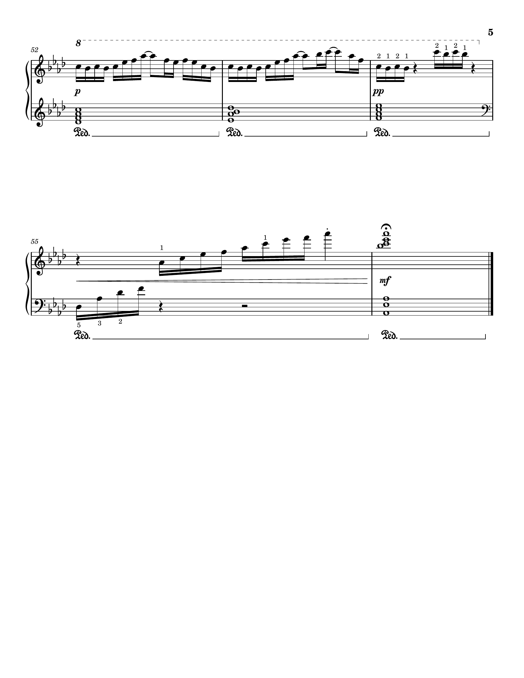 Hummingbird, score page 5 of 5
