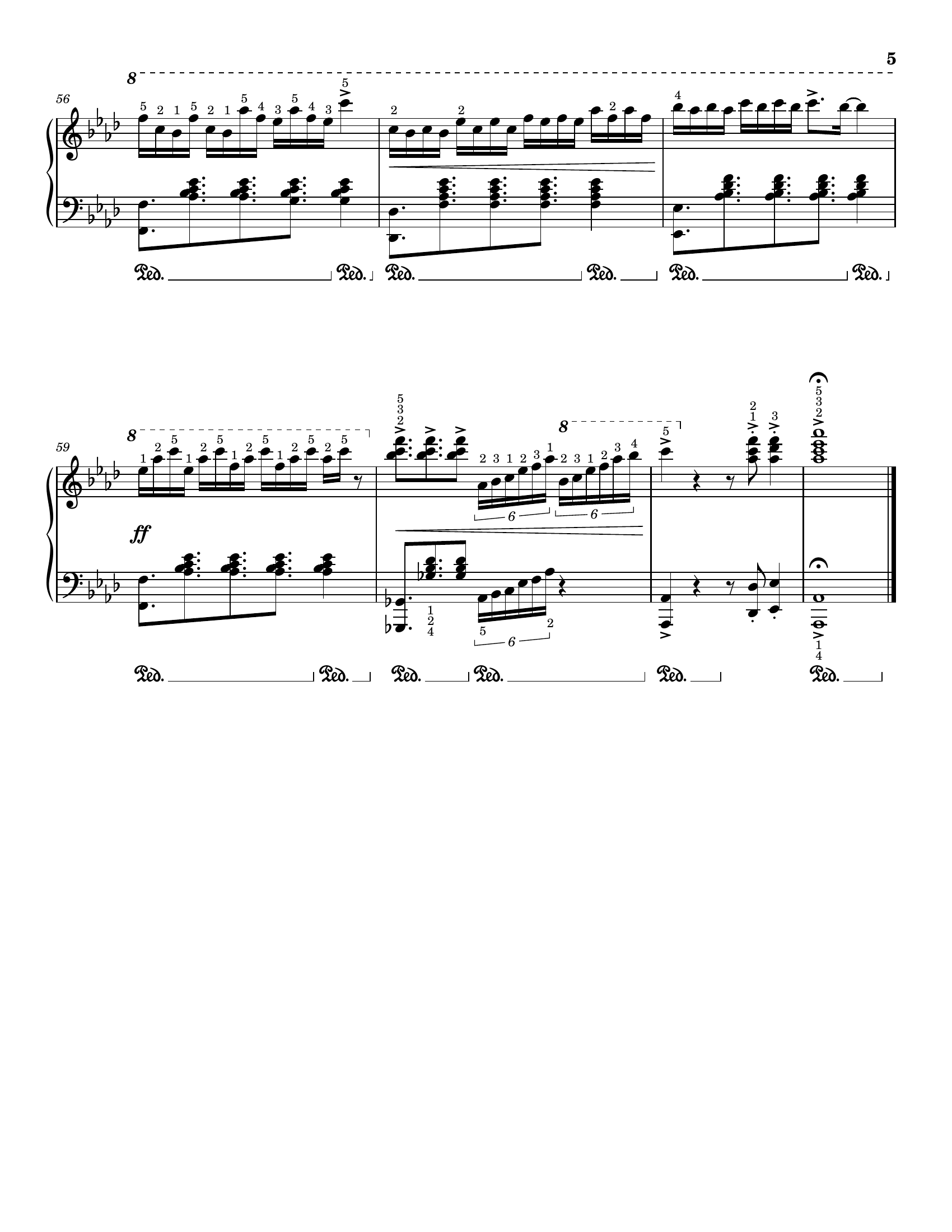 Superbloom, score page 5 of 5